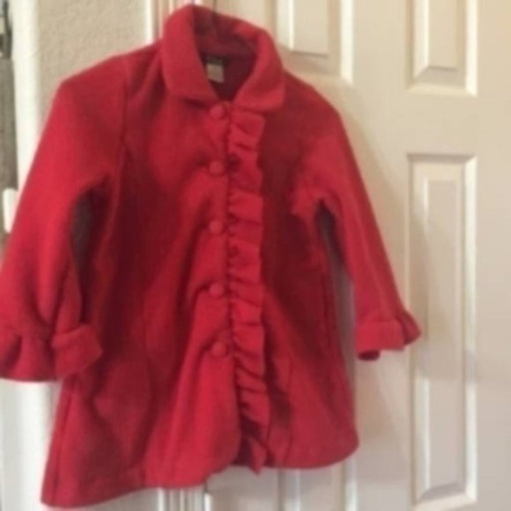 E.land red Dress coat size 5